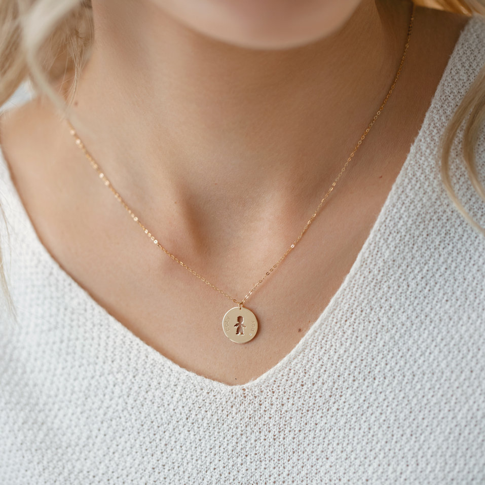 Náhrdelník s diamantom Baby Boy