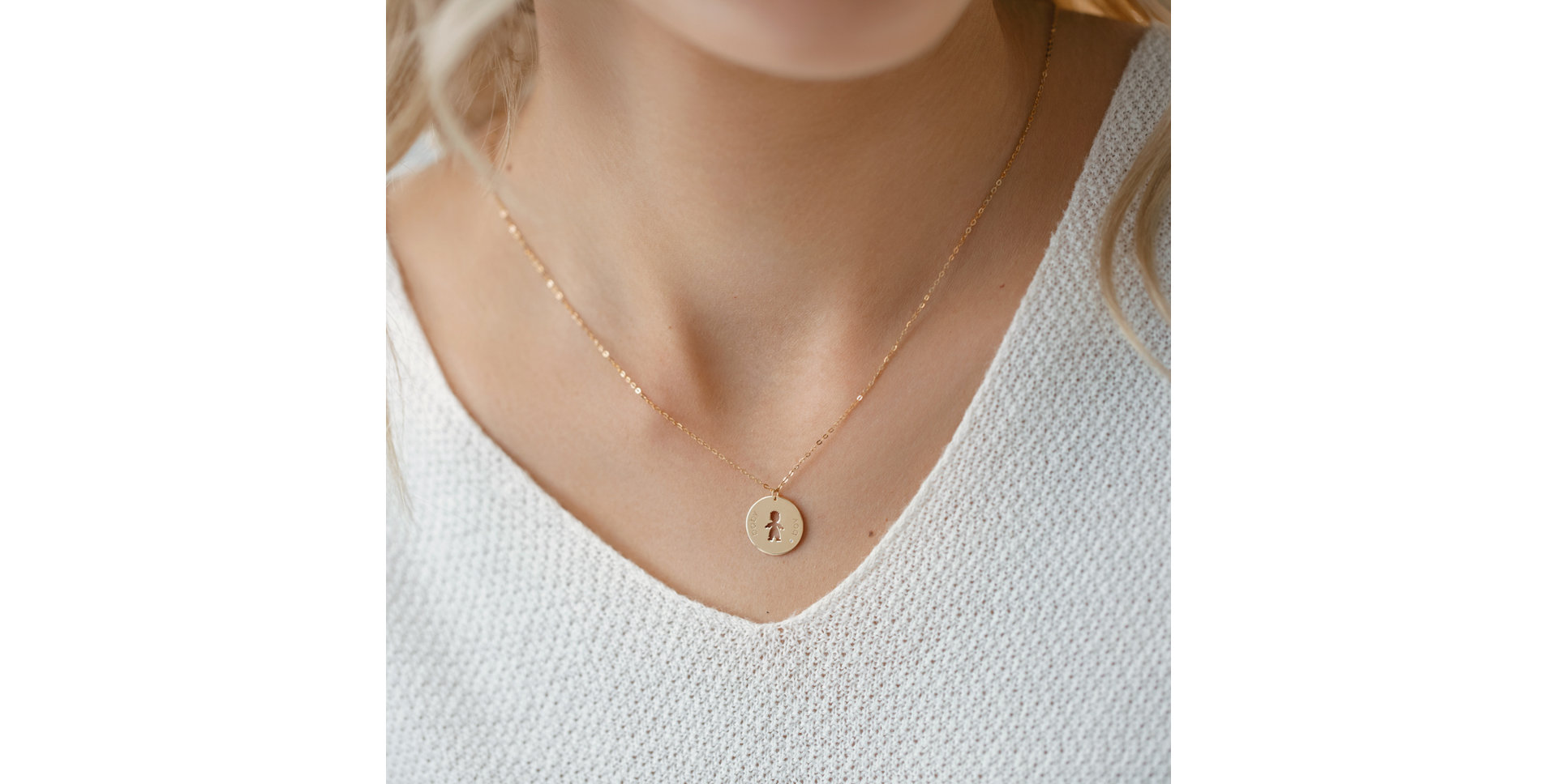 Náhrdelník s diamantom Baby Boy