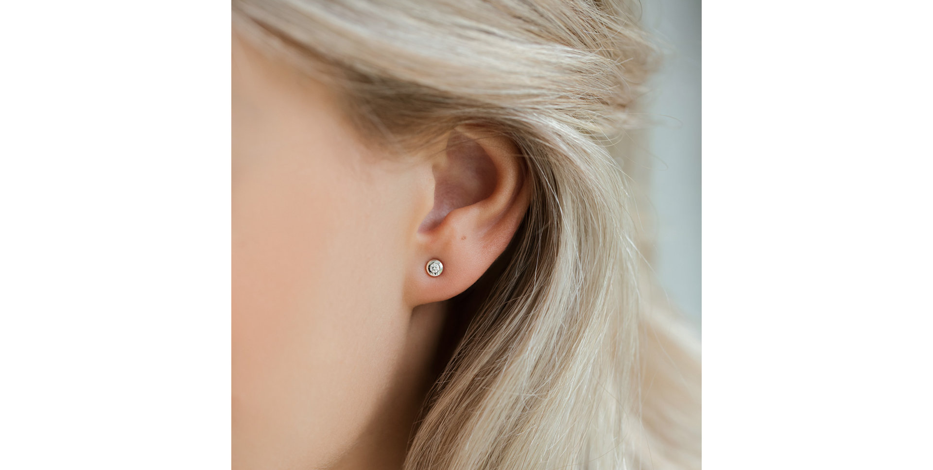 Náušnice s diamantom Sparkling Drops