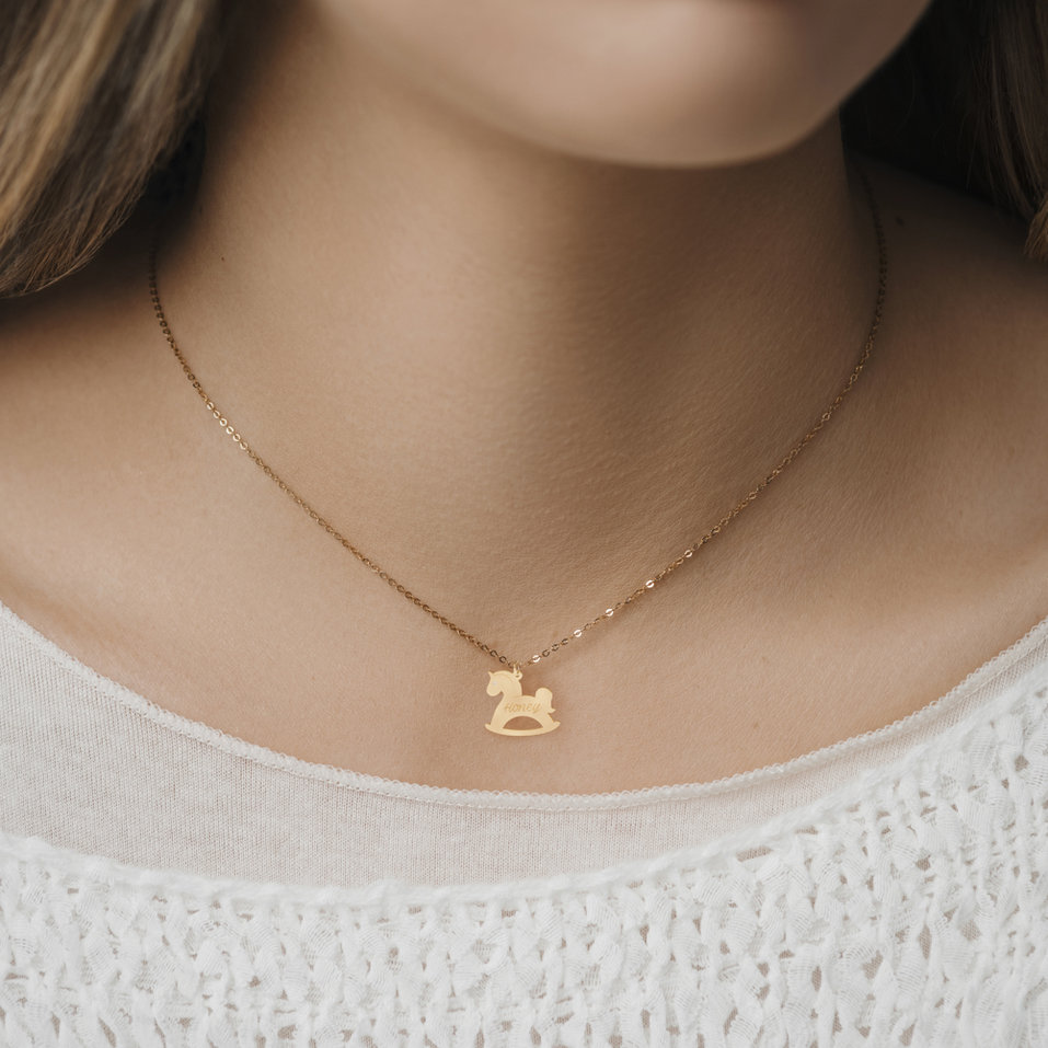 Náhrdelník s diamantom Honey Horse