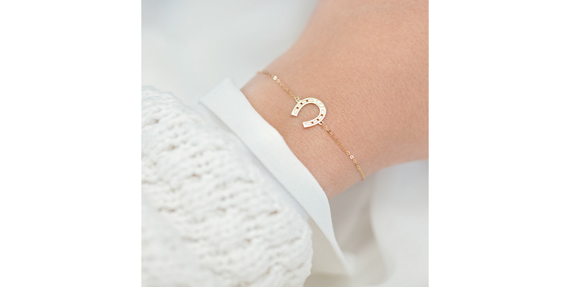 Náramok s diamantom Horseshoe