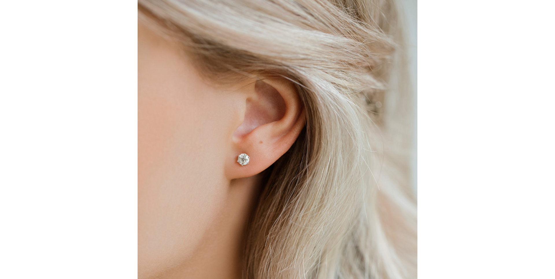 Náušnice s diamantom Vesper Romance