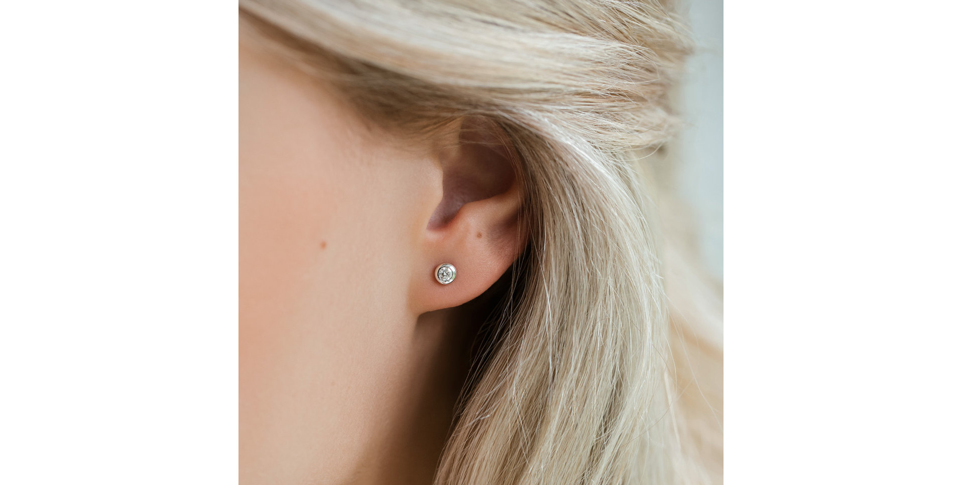 Náušnice s diamantom Sparkling Drops