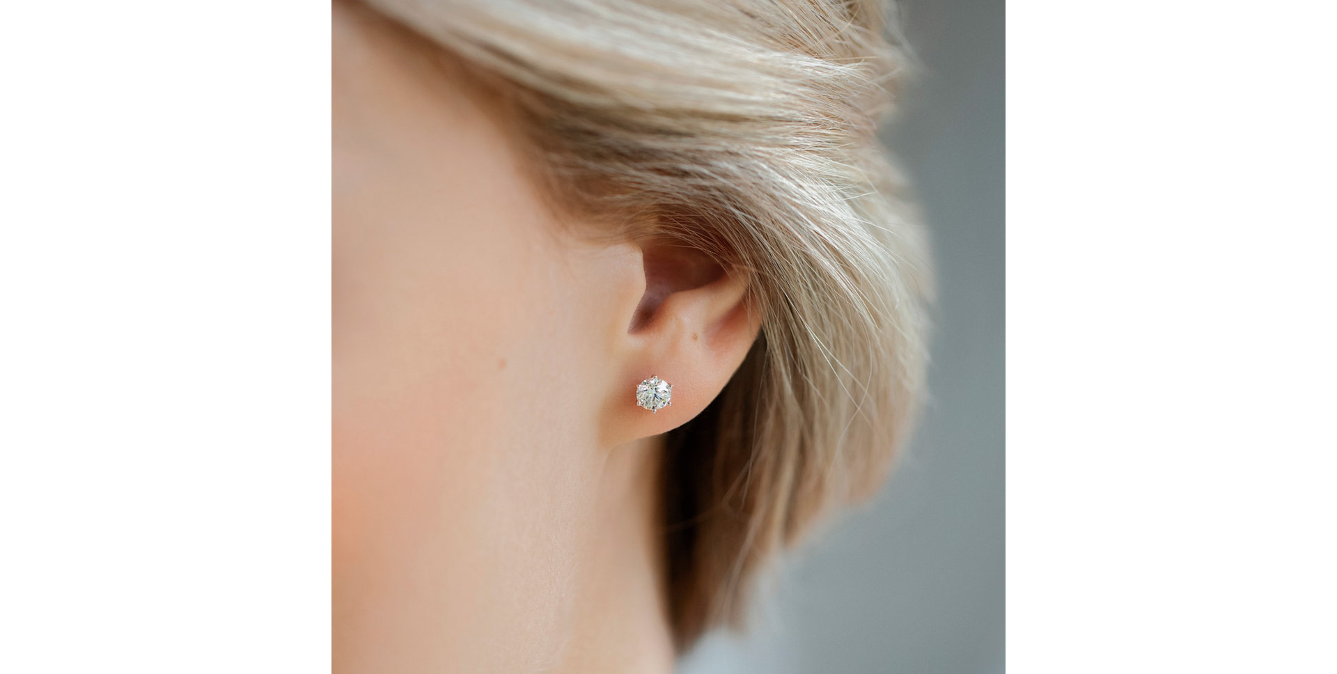 Náušnice s diamantom Vesper Romance