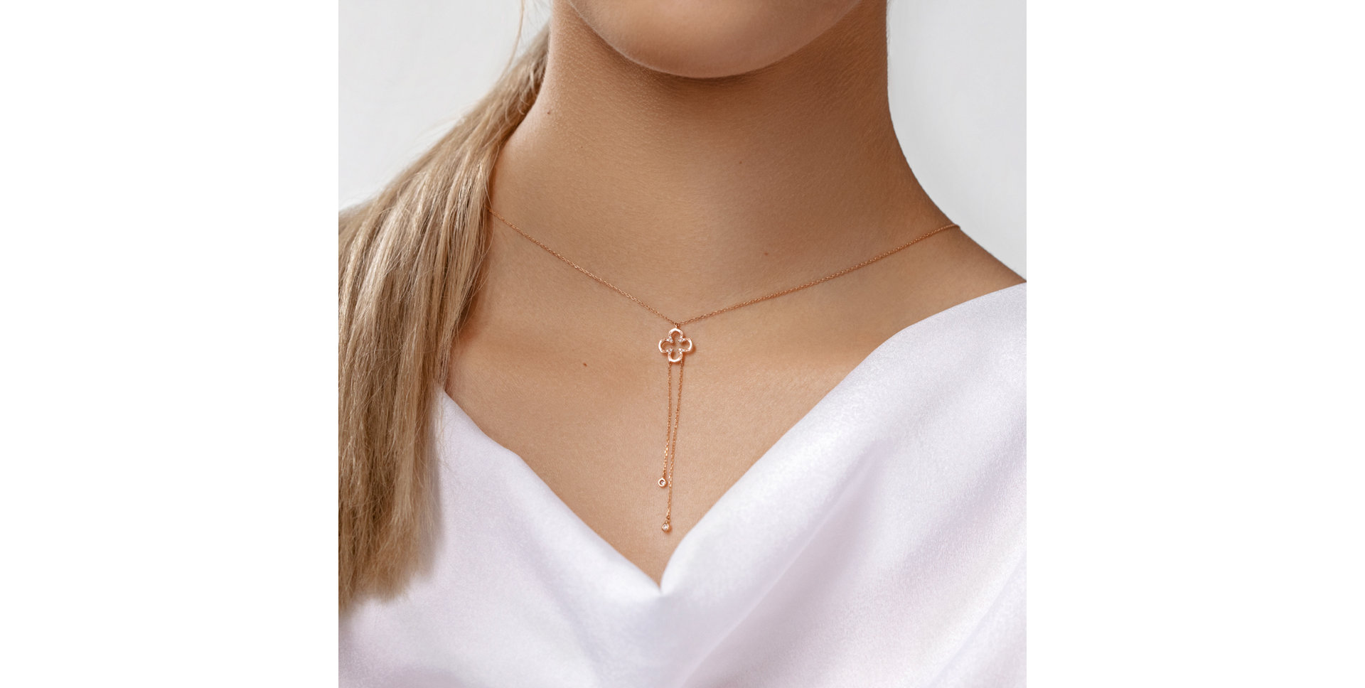 Náhrdelník s diamantmi Glamour Waterfall