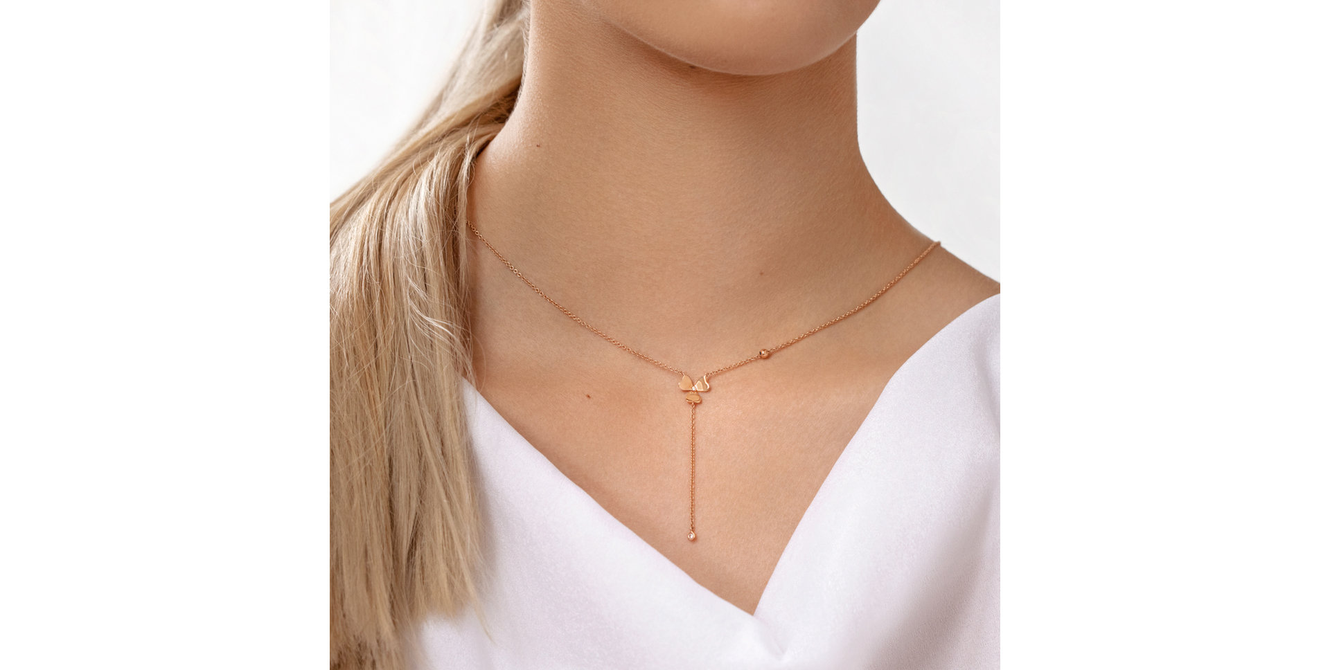 Náhrdelník s diamantmi Shiny Petals