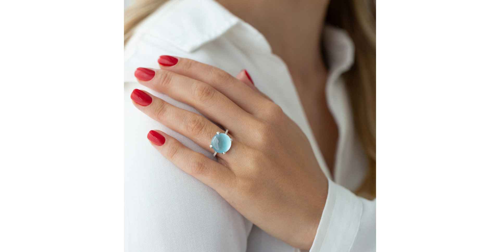 Prsteň s citrínom a diamantmi Allure Drop