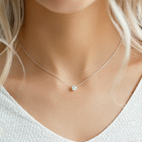 Náhrdelník s diamantom Essential Shine