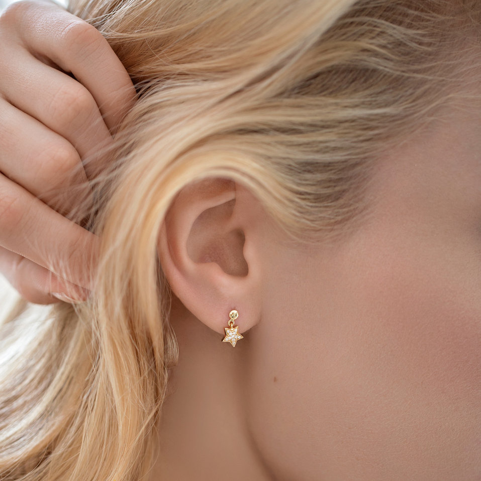 Náušnice s diamantmi Amazing Night