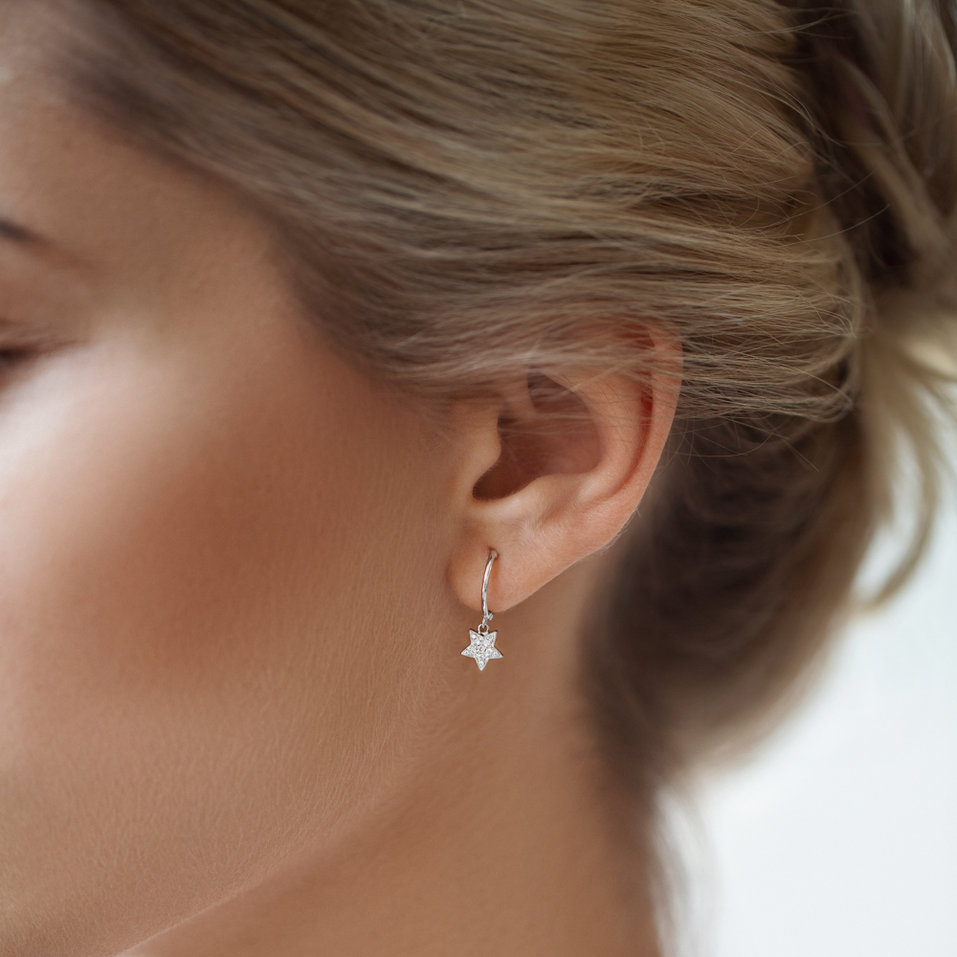 Náušnice s diamantmi Amazing Night