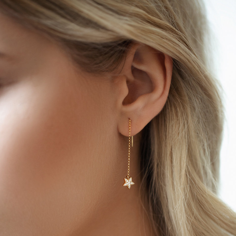 Náušnice s diamantmi Amazing Night