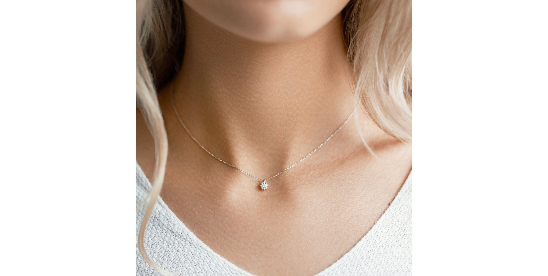 Náhrdelník s diamantom Eternal Shine