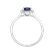 Prsteň s diamantmi a zafírom Princess4