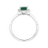 Prsteň s diamantmi a smaragdom Princess4