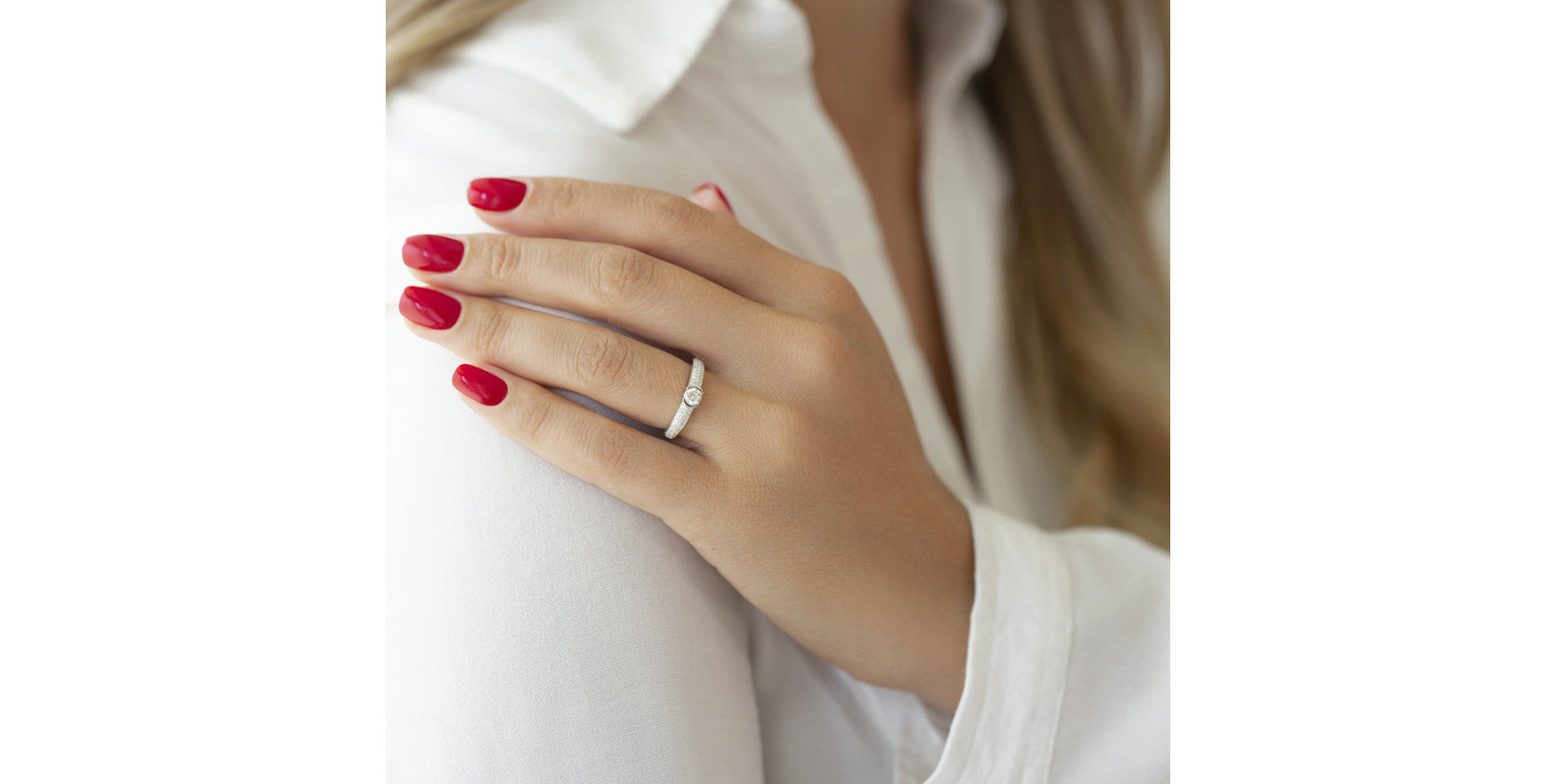 Prsteň s diamantmi Melissande