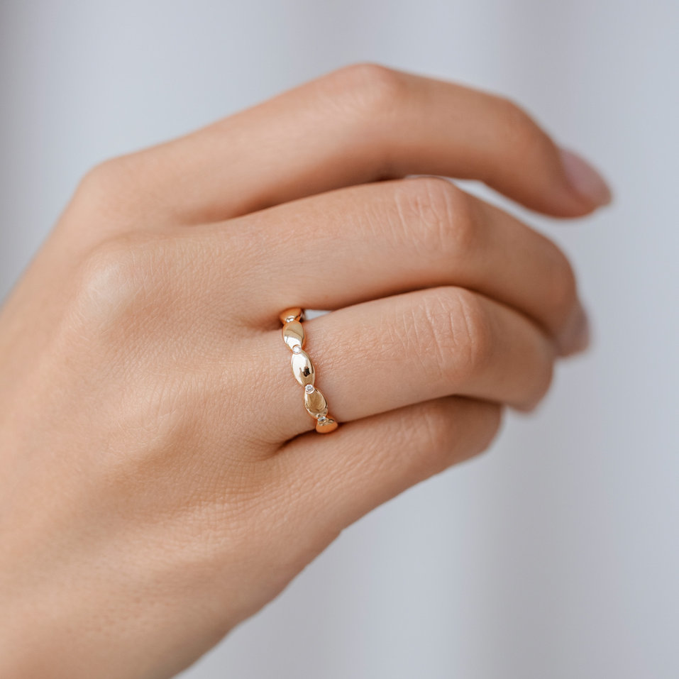 Prsteň s diamantmi Princess Crown