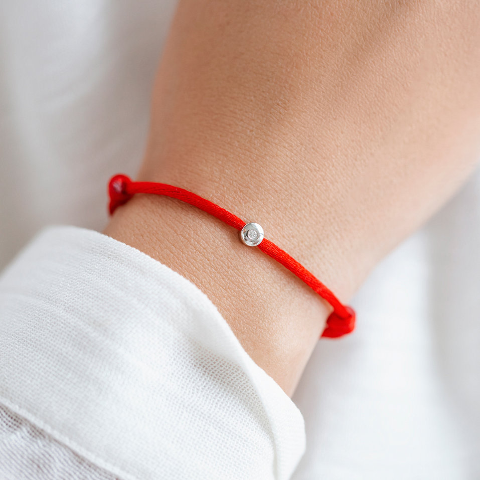 Diamantový náramok so šnúrkou Effect Dots