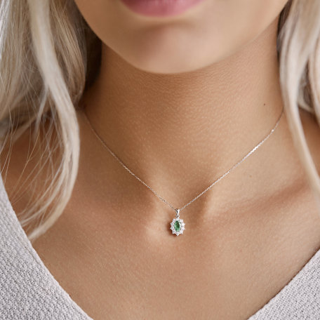 Přívěsok s rubínom a diamantmi Goddess Elegance