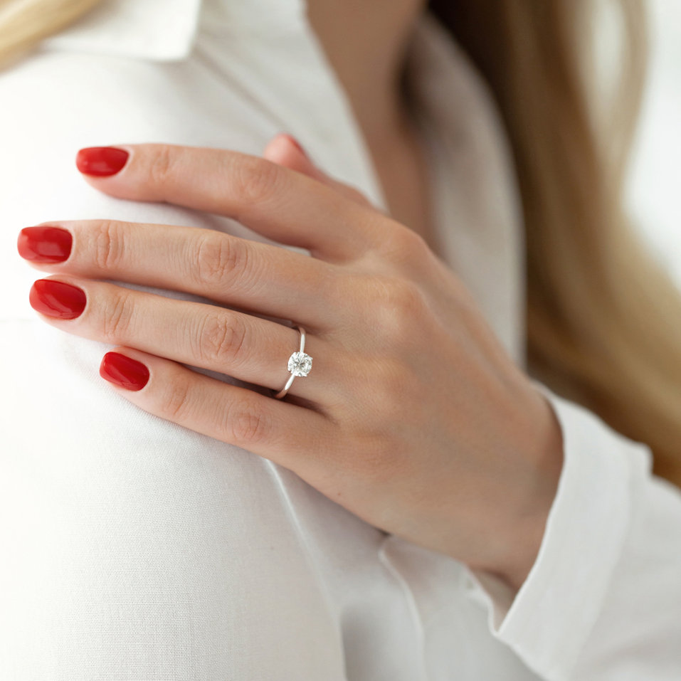 Prsteň s diamantom Guardian Kiss