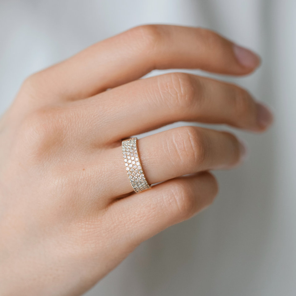 Prsteň s diamantmi Shiny Eternity