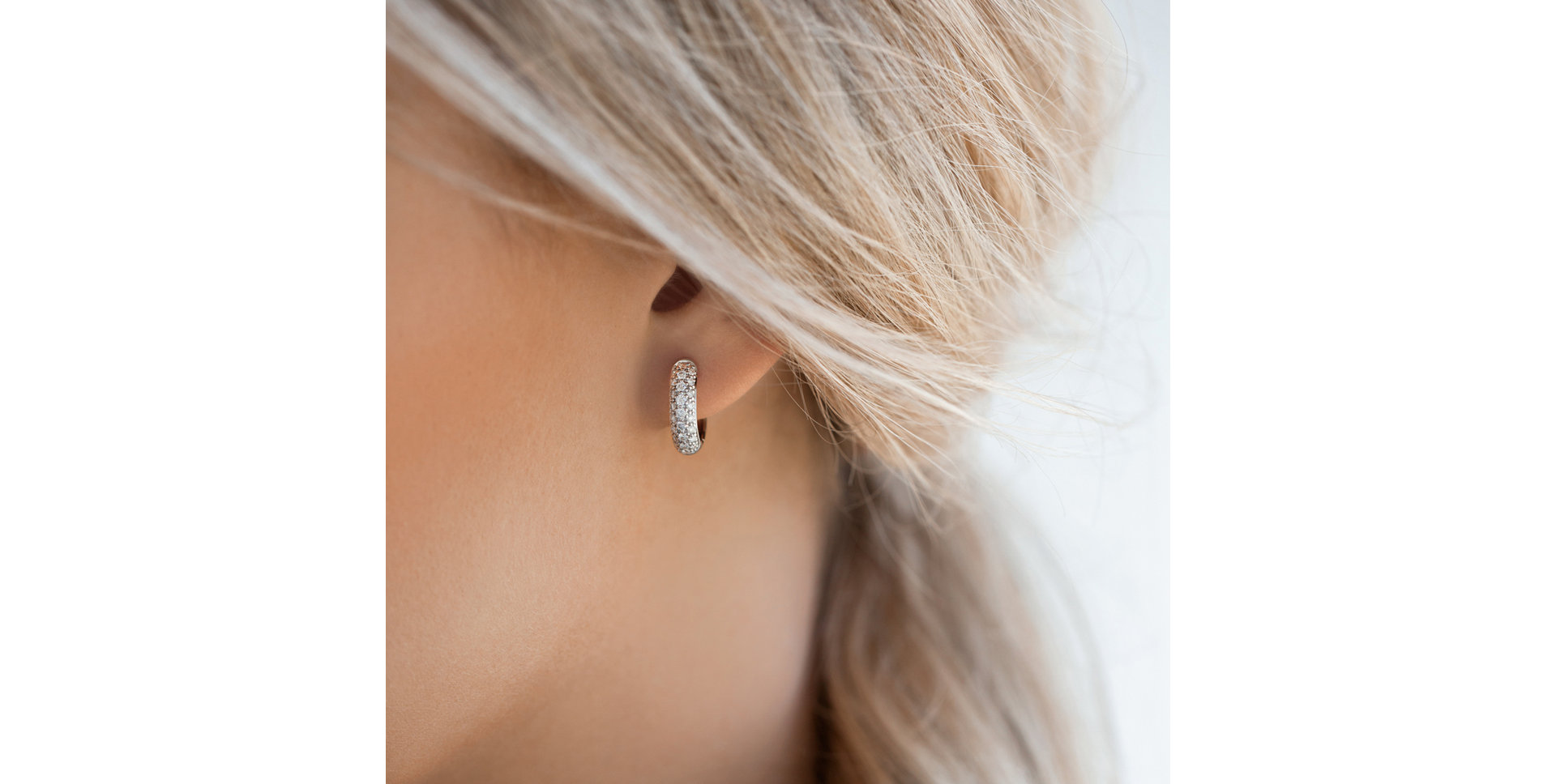 Náušnice s diamantmi Shiny Poem