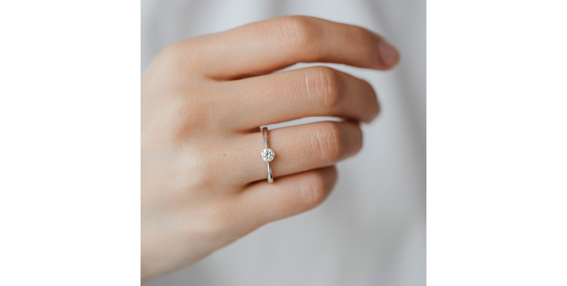 Prsteň s diamantom Made with Love