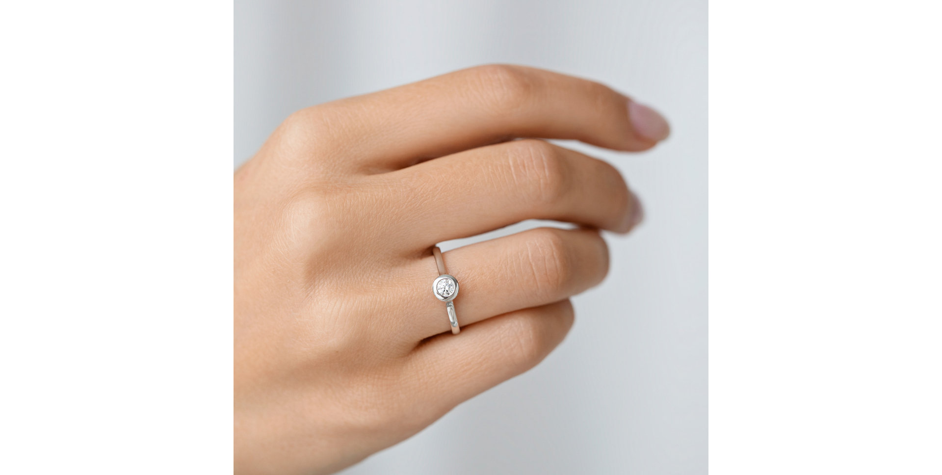 Prsteň s diamantom Classy Dot