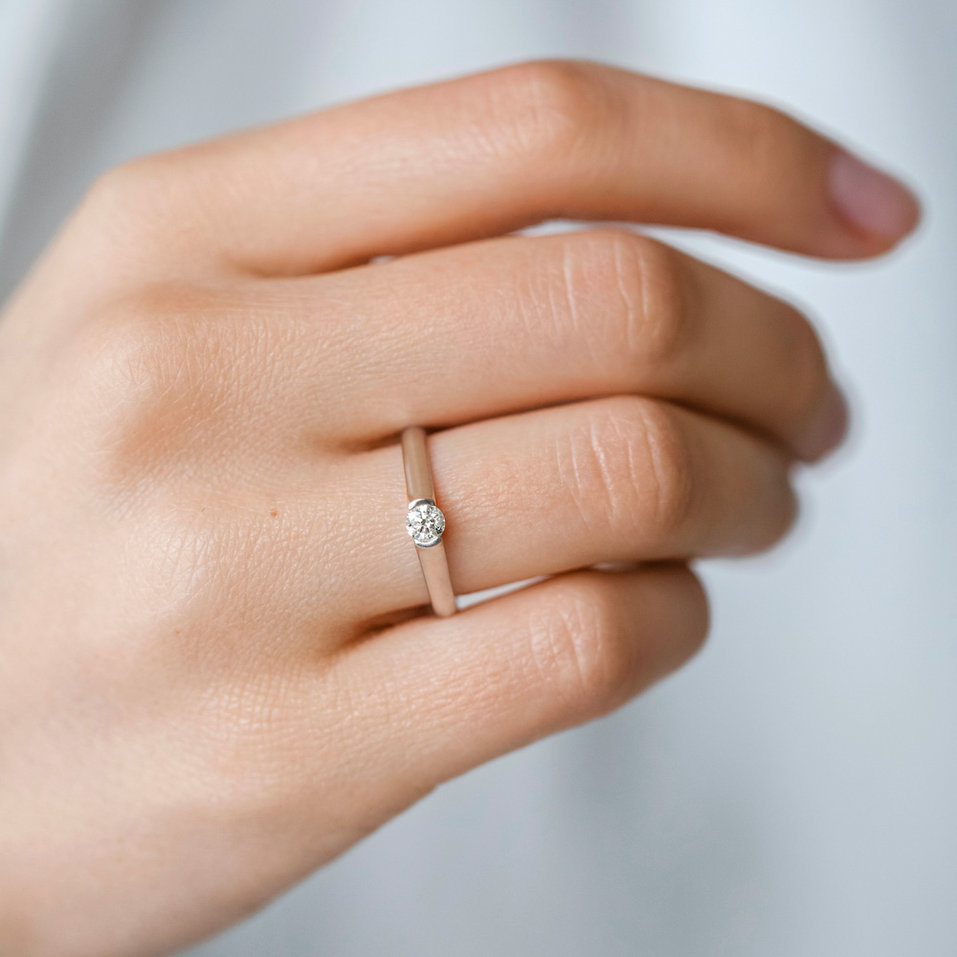 Prsteň s diamantom Brilliant Love