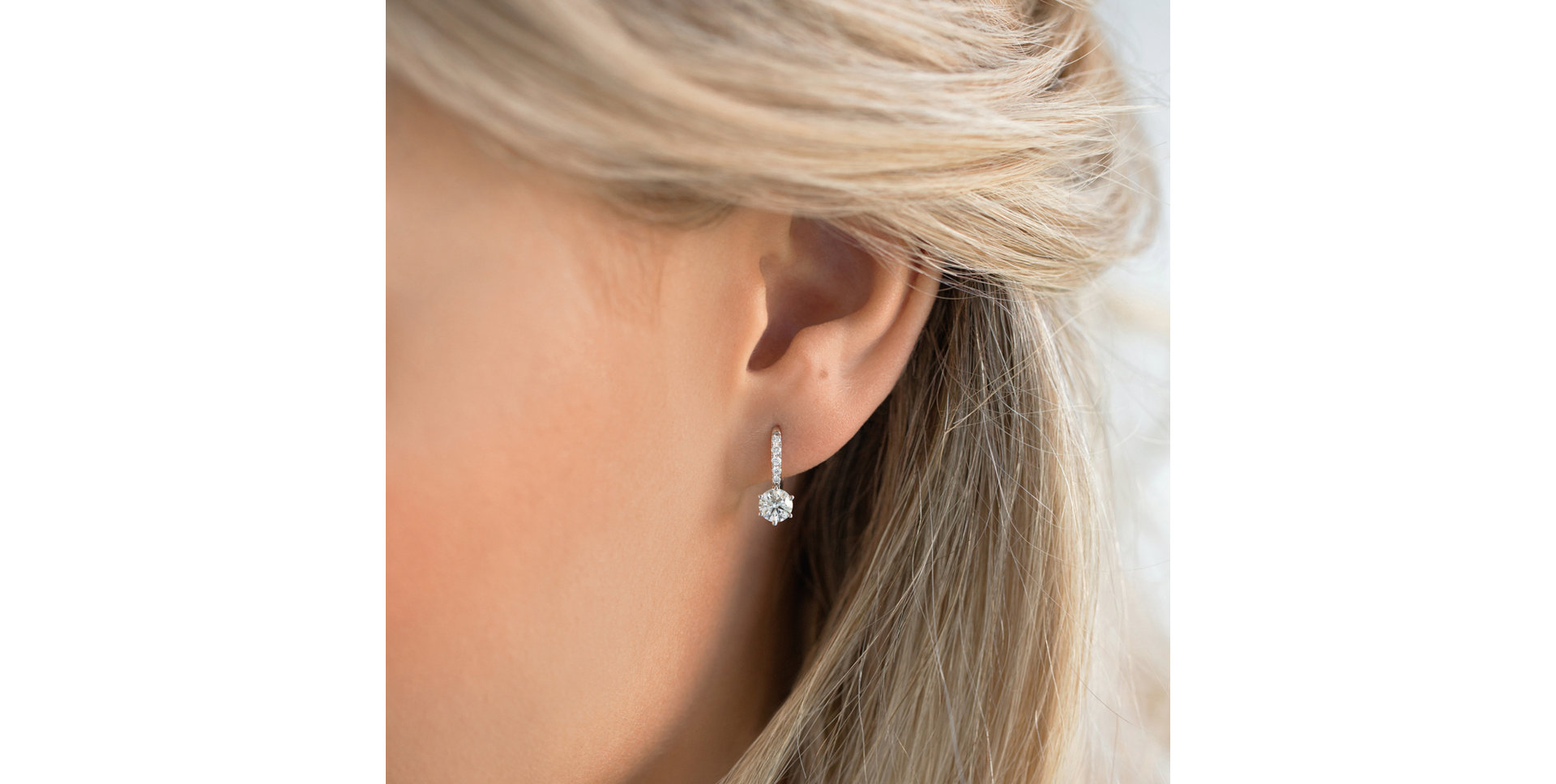 Náušnice s diamantmi Sparkless