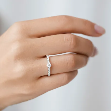 Prsteň s diamantmi Sparkling Love
