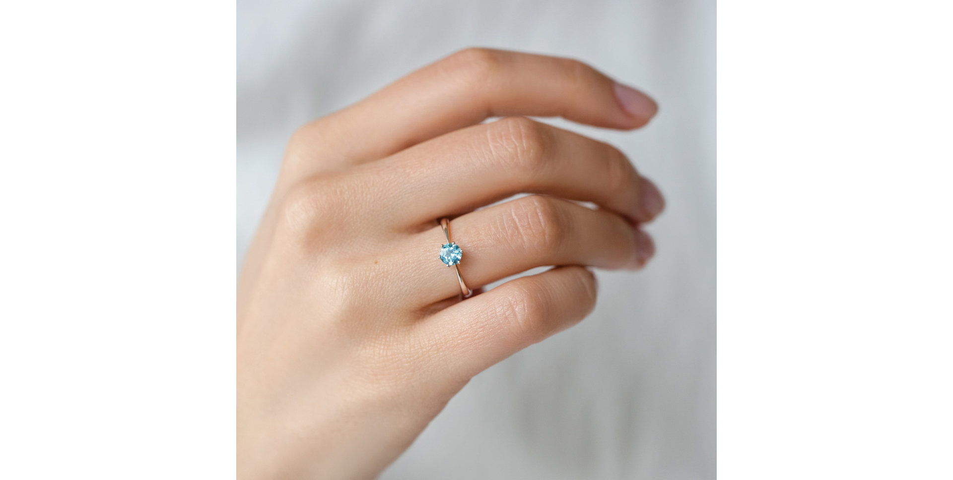 Prsteň s morganitom Bonbon