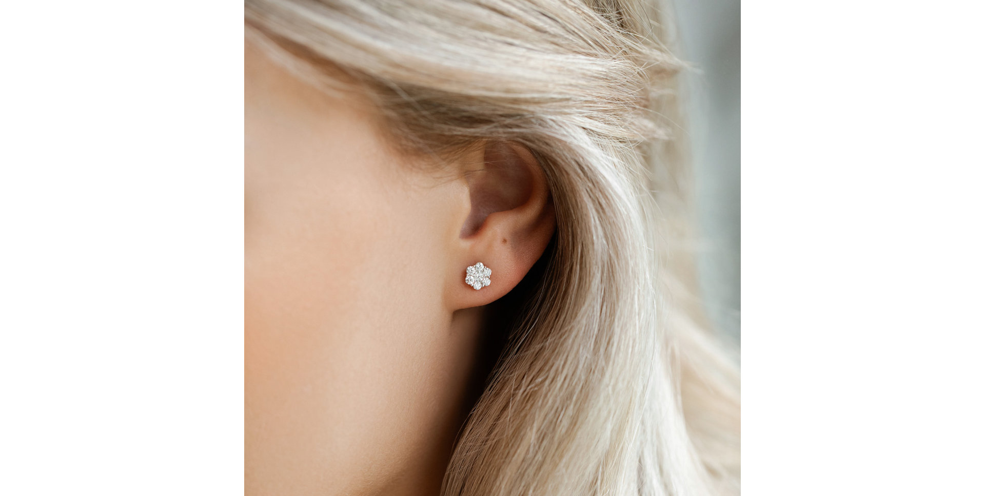 Náušnice s diamantmi Shiny Constellation