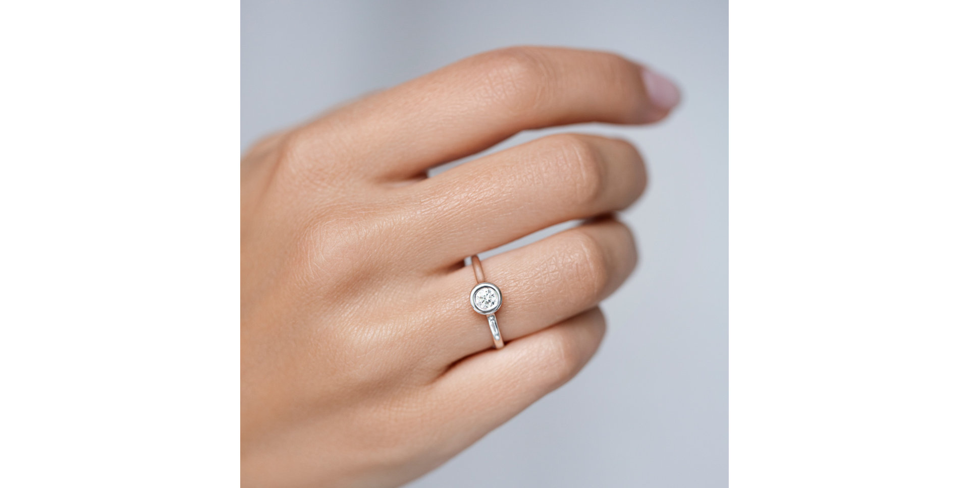 Prsteň s diamantom Classy Dot