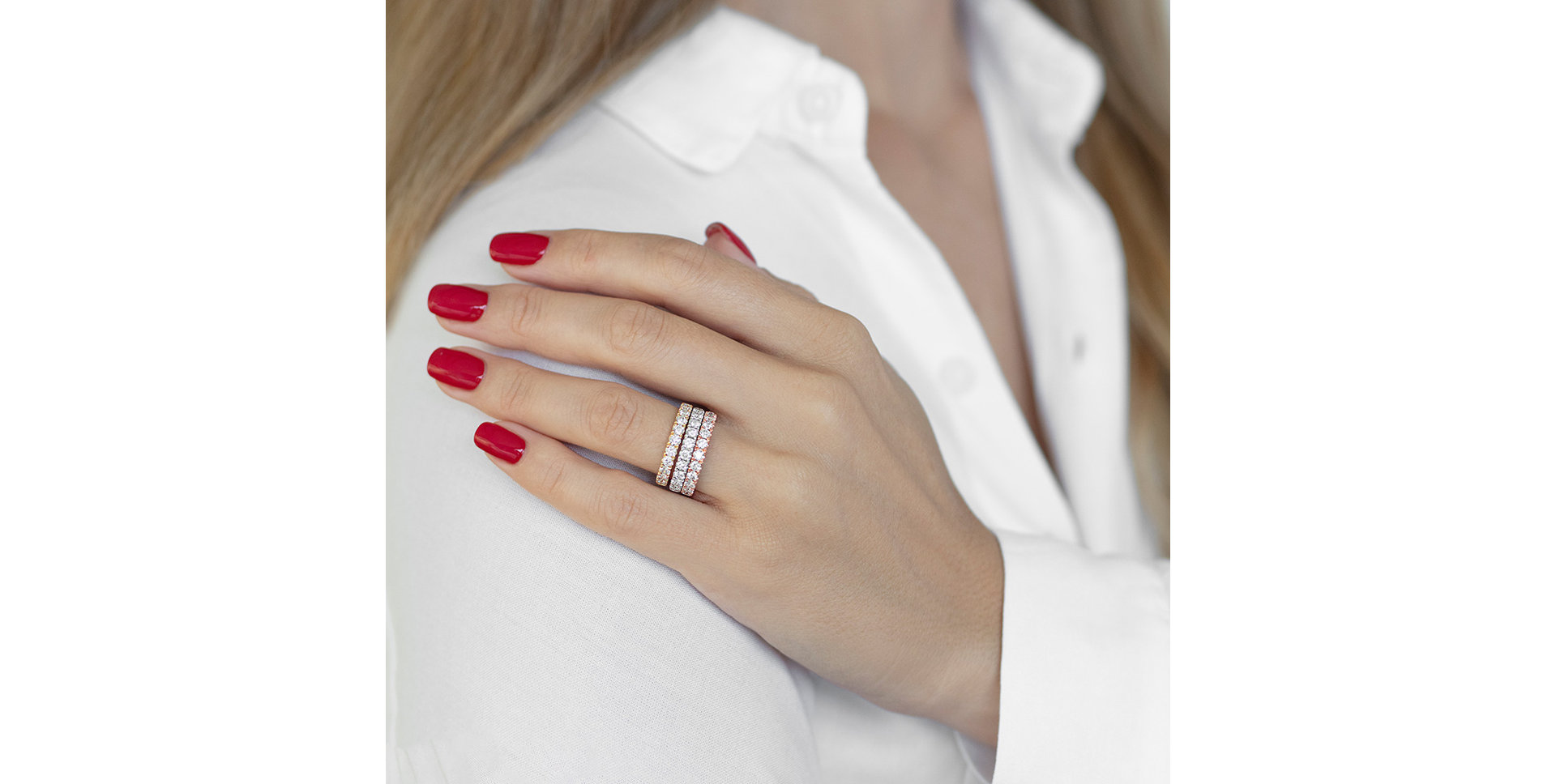 Prsteň s diamantmi Endless Shine