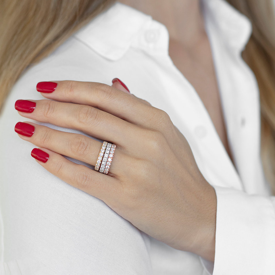 Prsteň s diamantmi Endless Shine