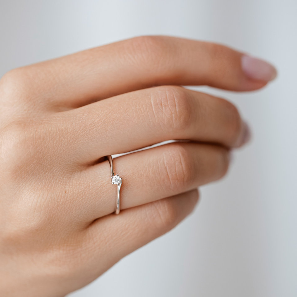 Prsteň s diamantom Vivid Love