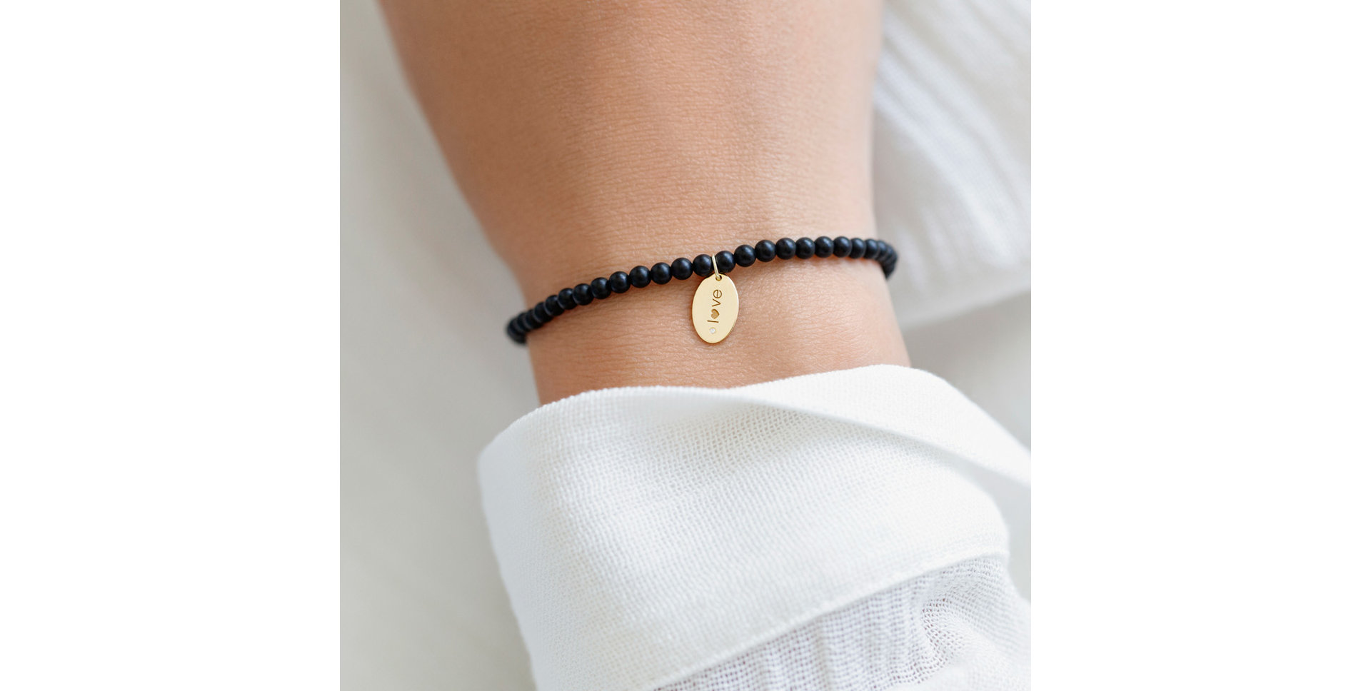 Diamantový náramok s achátmi Dark Desire