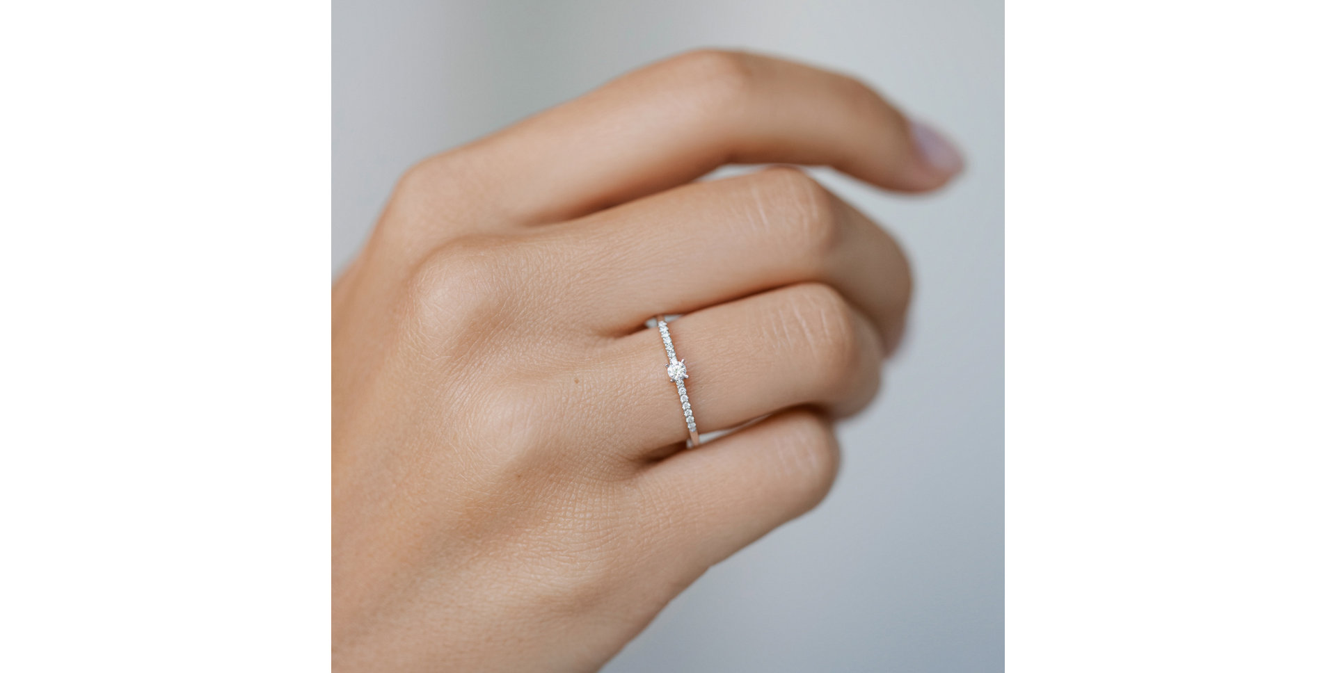 Prsteň s diamantmi Gem Simplicity