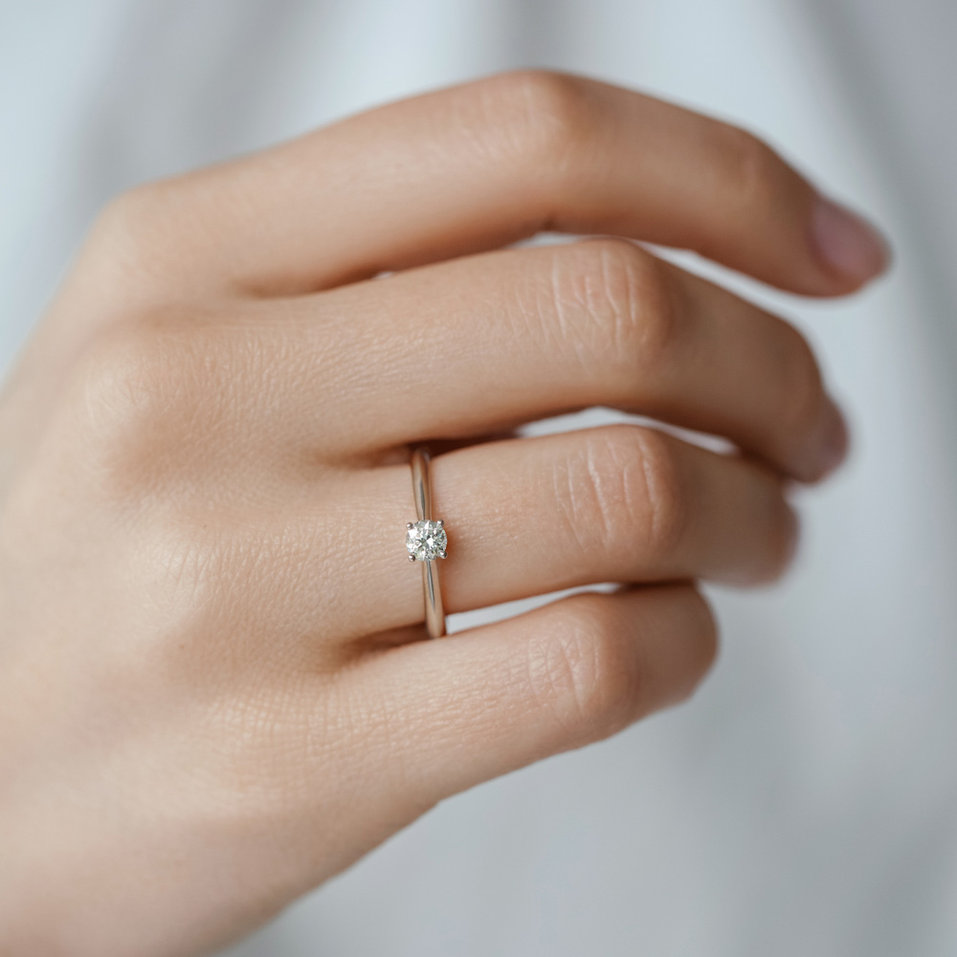 Prsteň s diamantom Forever Love