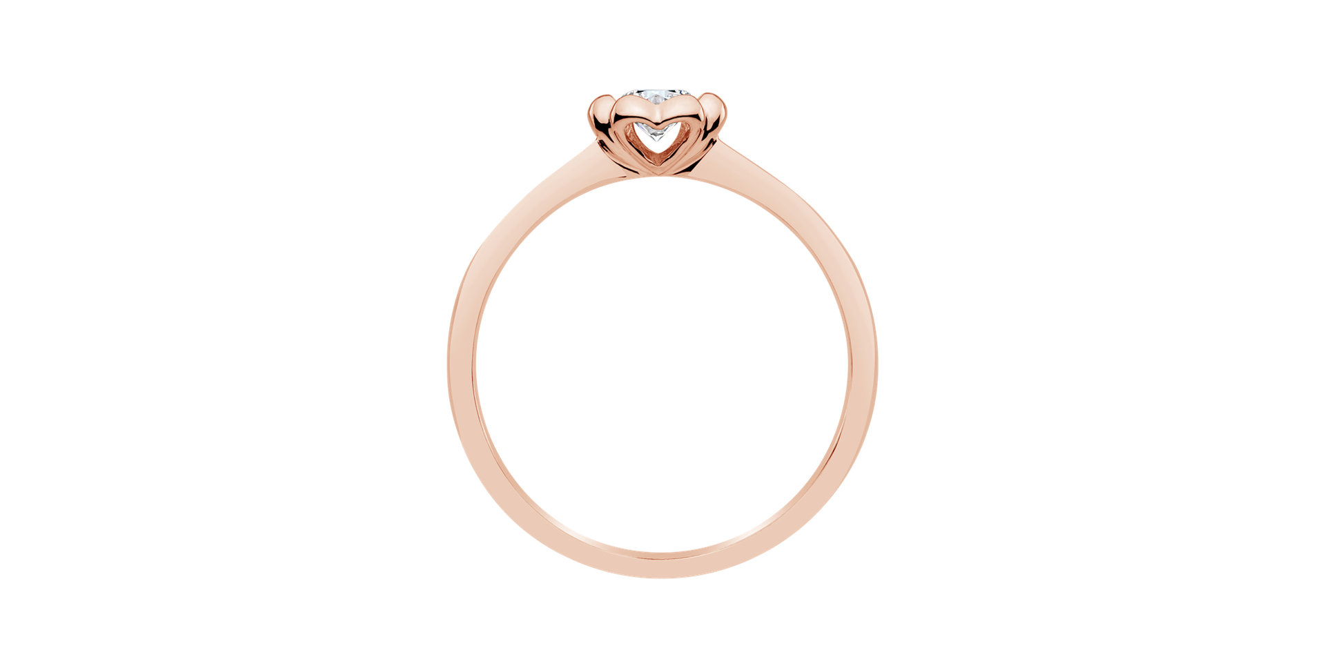 Prsteň s diamantom Blooming Love