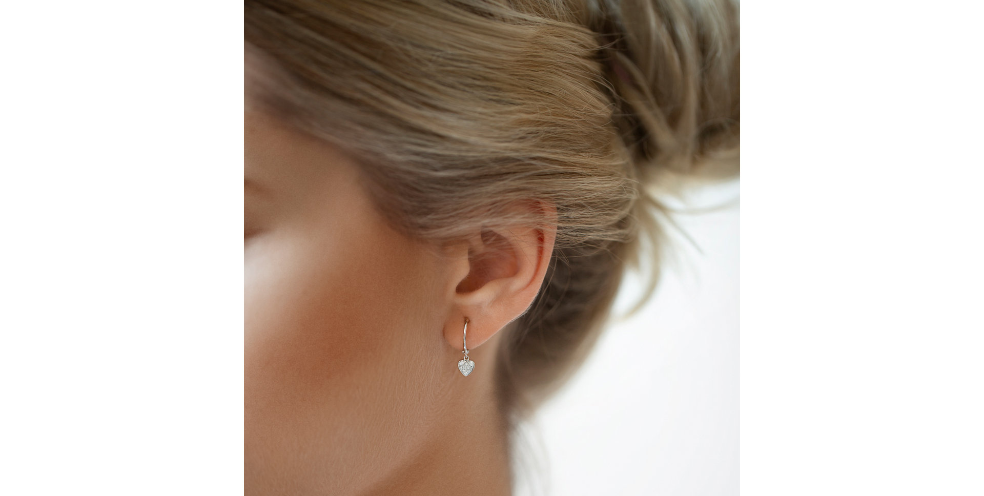 Náušnice s diamantmi Amazing Heart