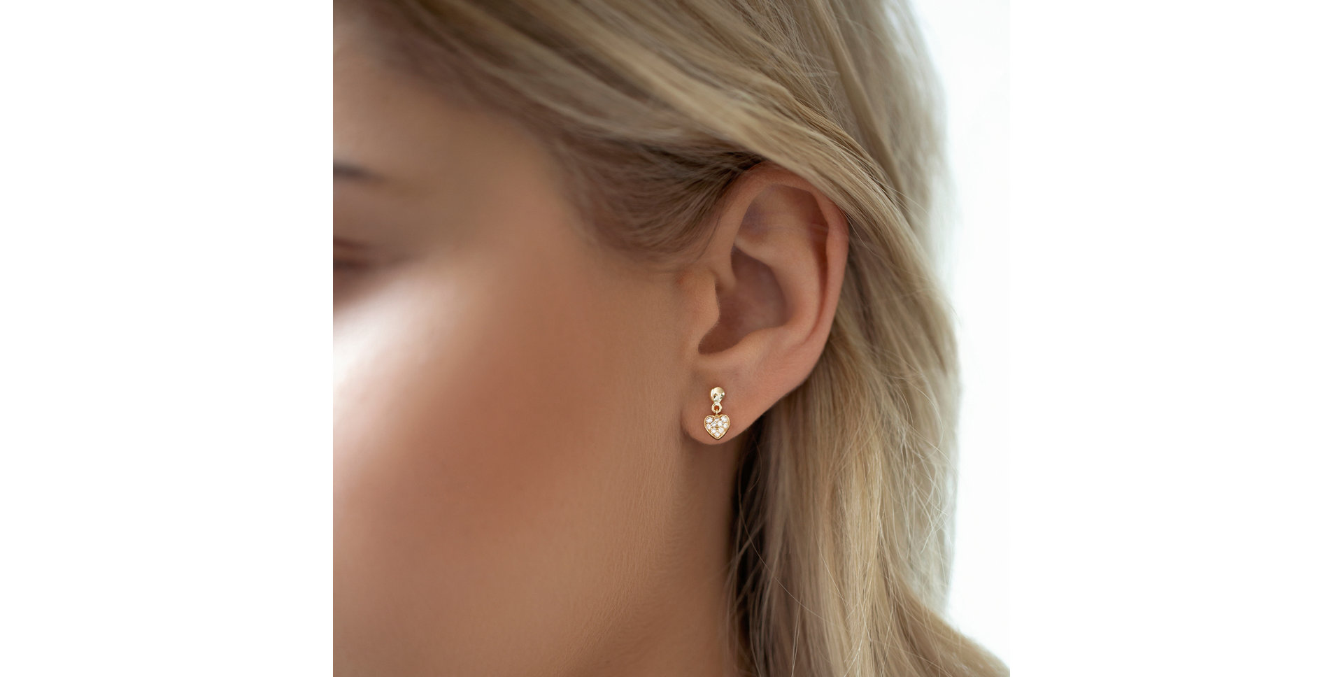 Náušnice s diamantmi Amazing Heart