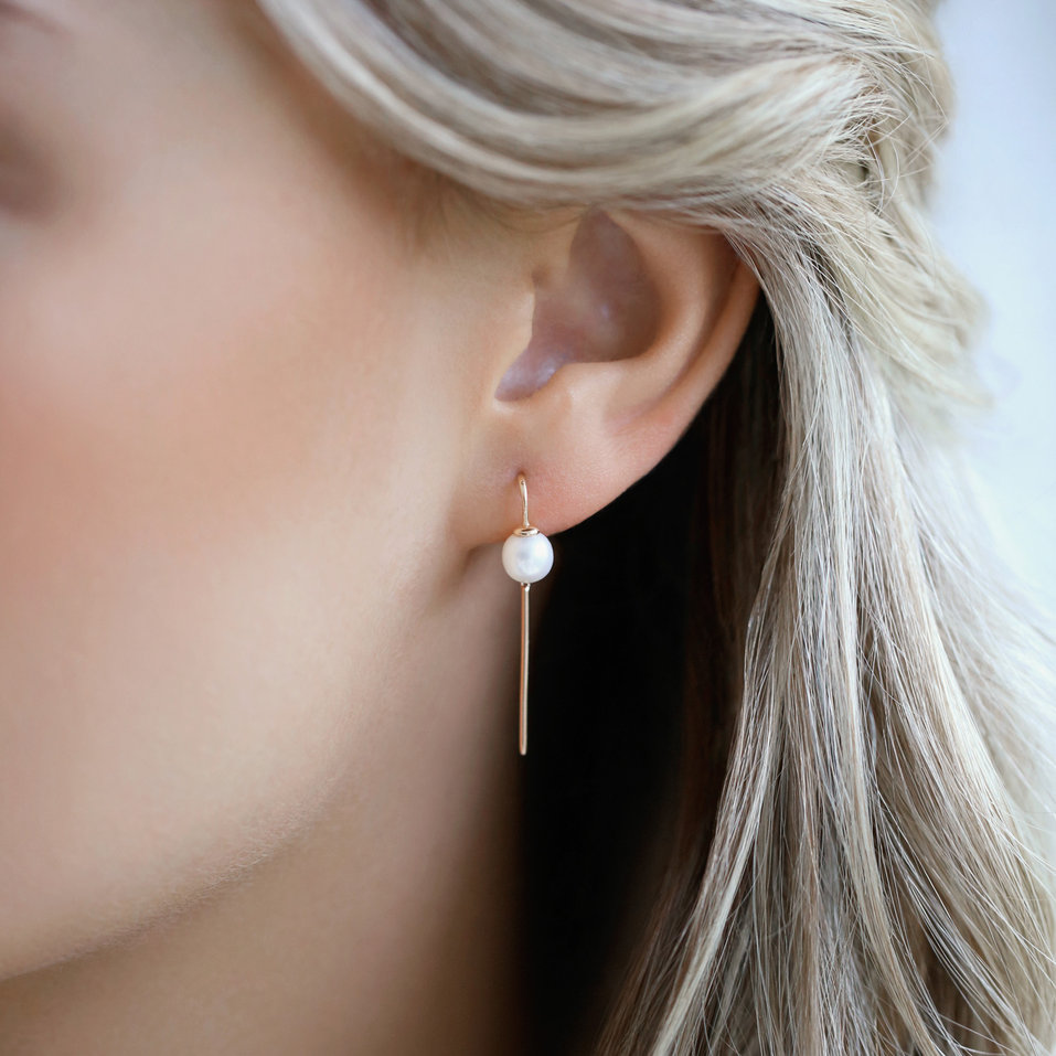 Náušnice s perlou Lovely Pearls