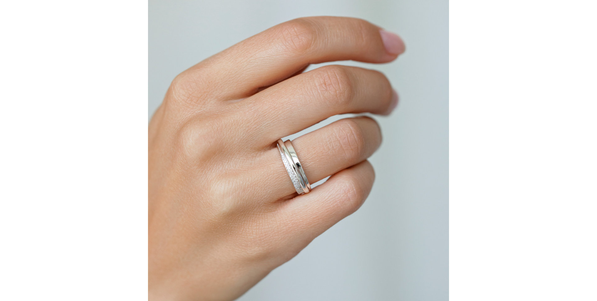 Prsteň s diamantmi Noble Wish