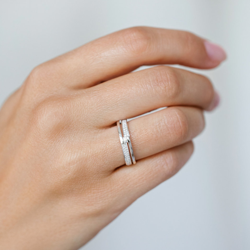 Prsteň s diamantmi Sparkling Andromeda