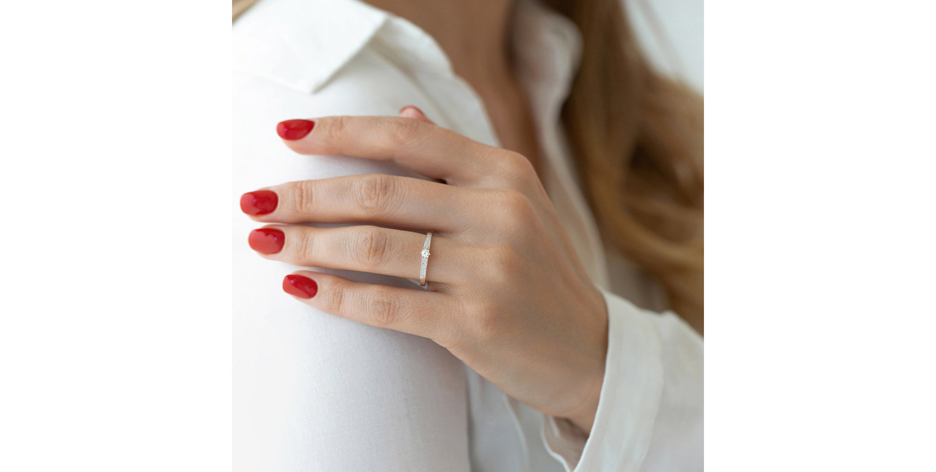 Prsteň s diamantmi Sparkling Romance