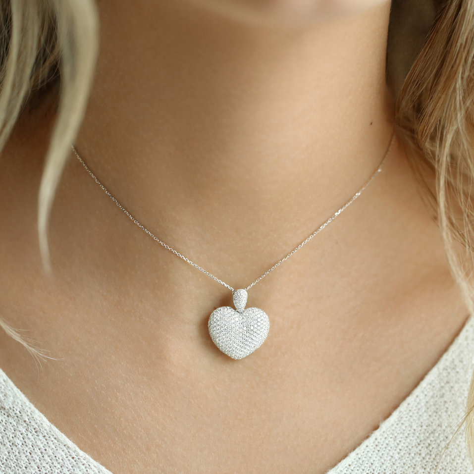 Přívěsok s diamantmi Heart Brilliance