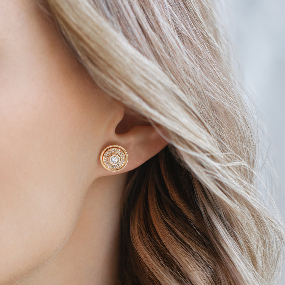 Náušnice s diamantmi Miracle Space