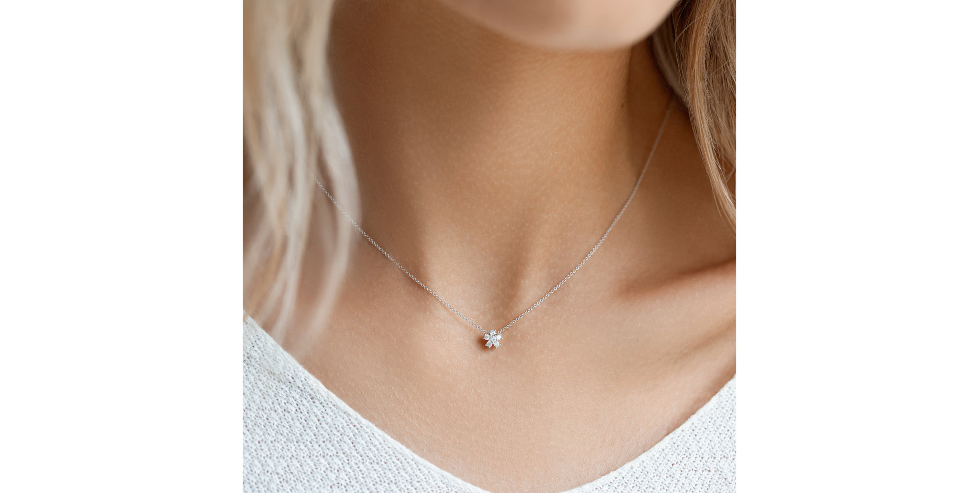 Náhrdelník s diamantmi Sparkling Starlet