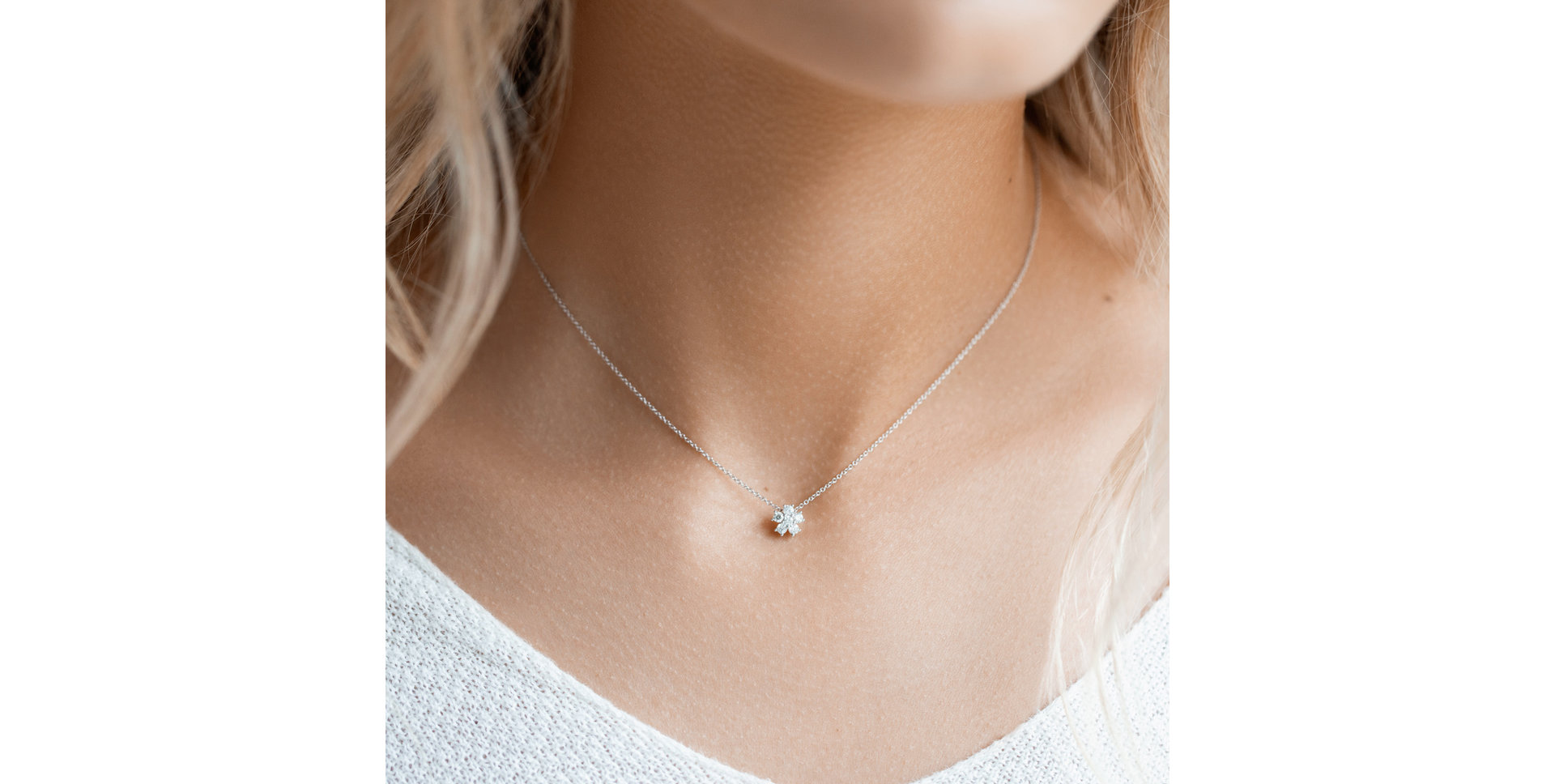 Náhrdelník s diamantmi Sparkling Starlet